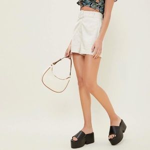 Faux leather block heel platform sandals (SHEIN)